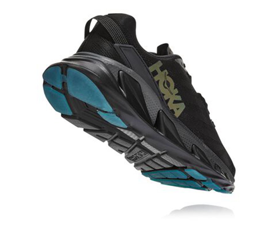 Hoka Australia One One Elevon 2 - Mens Running Shoes Black - IVAXB-8475